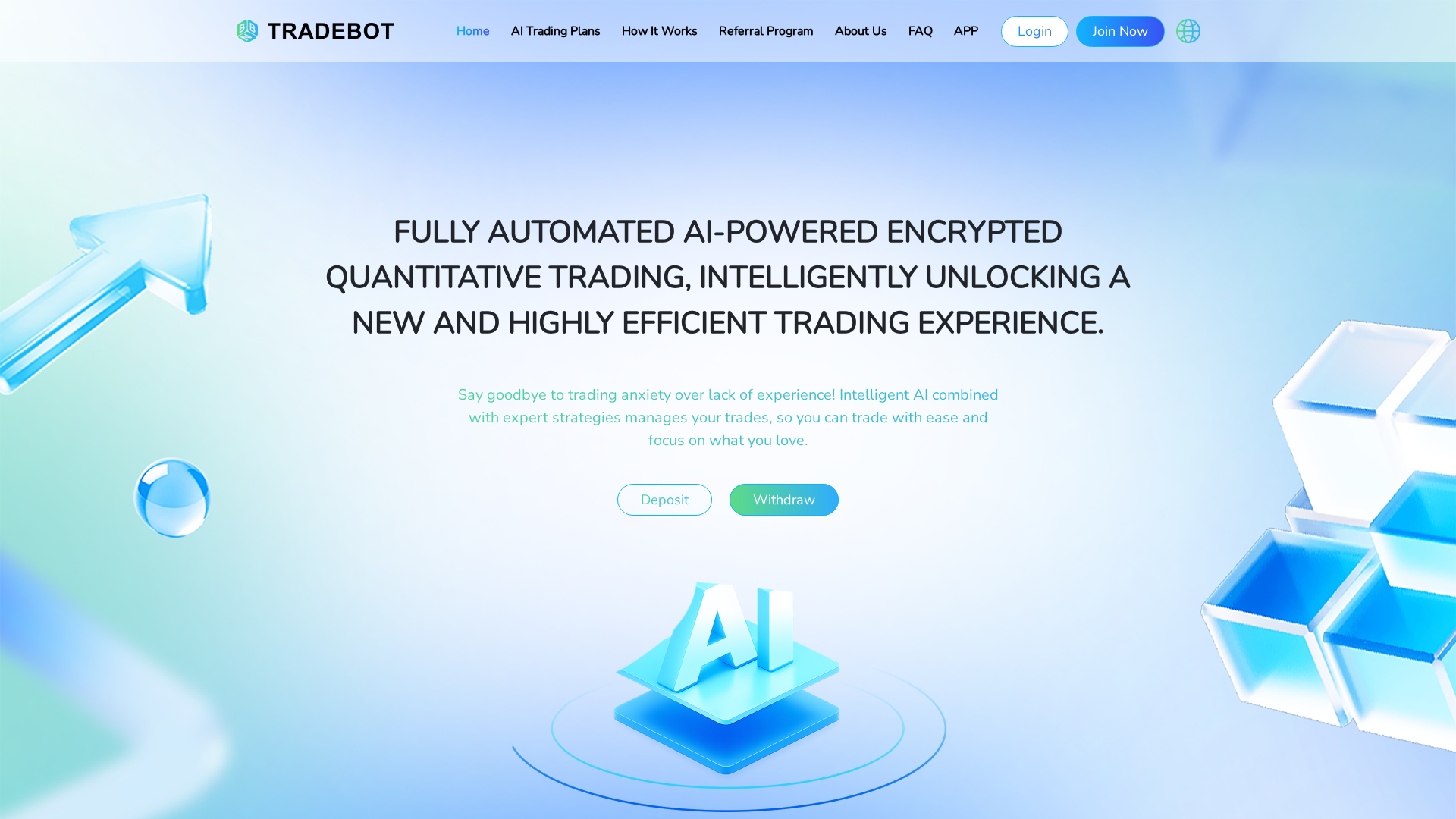 Screenshot of bnbtradebot.com