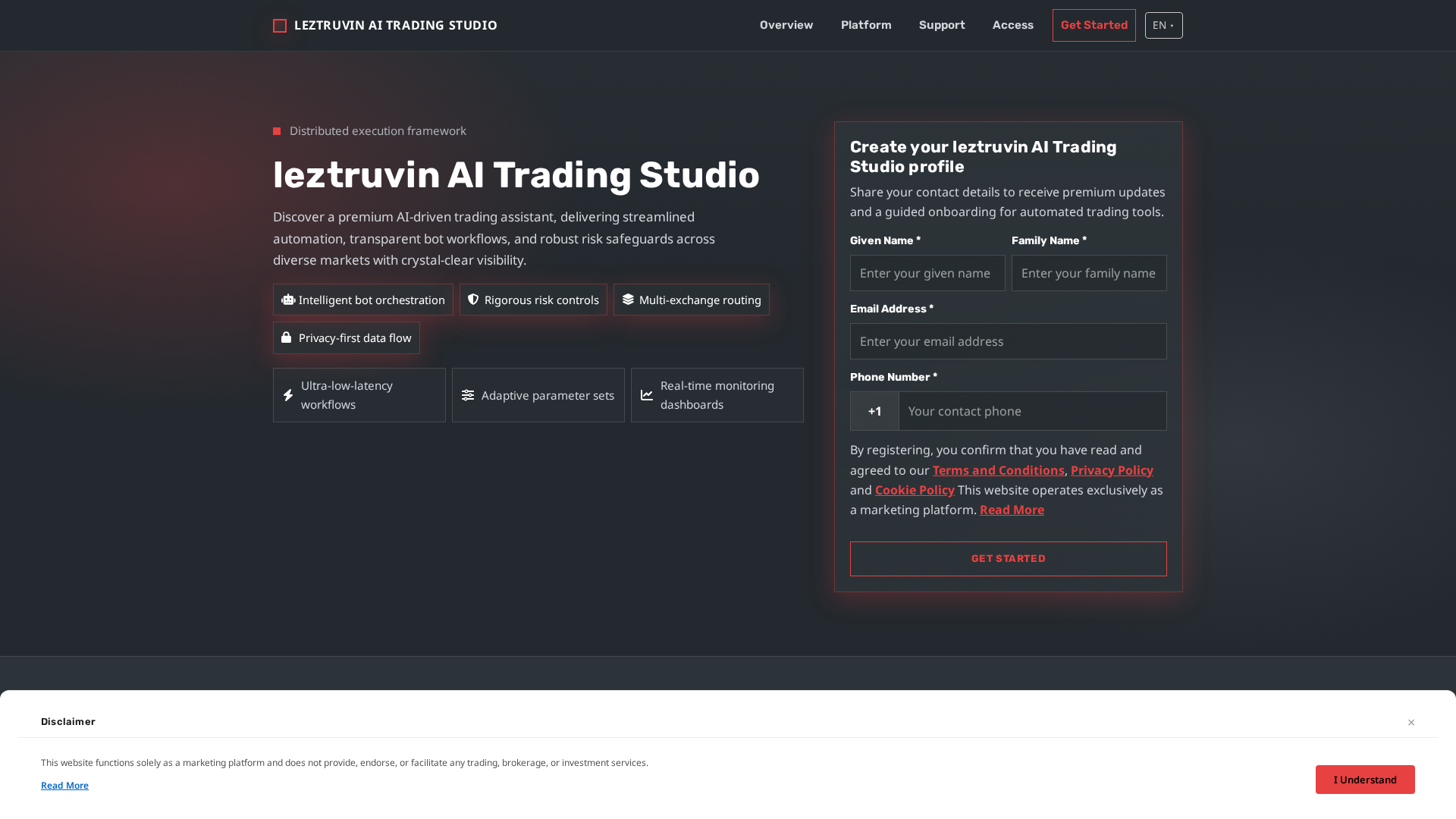 Screenshot of leztruvintradingapp.digital