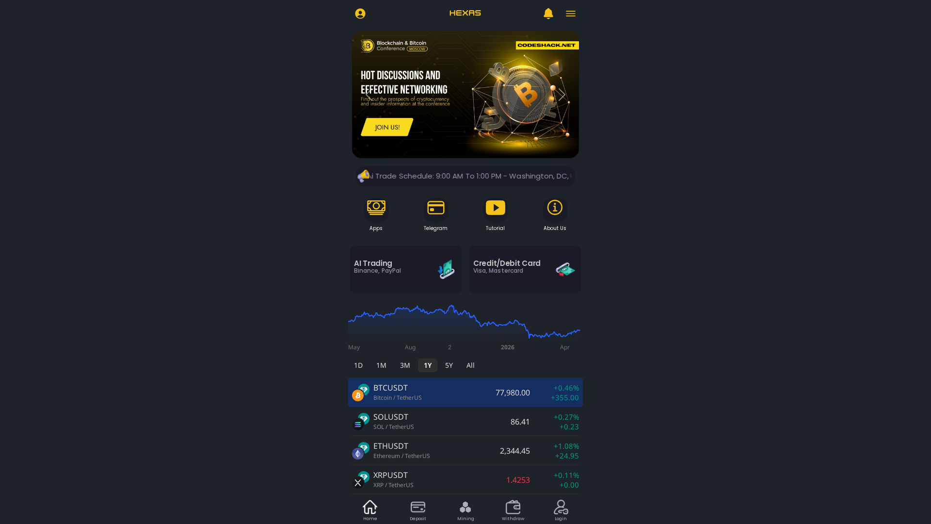 Screenshot of hexas.xyz