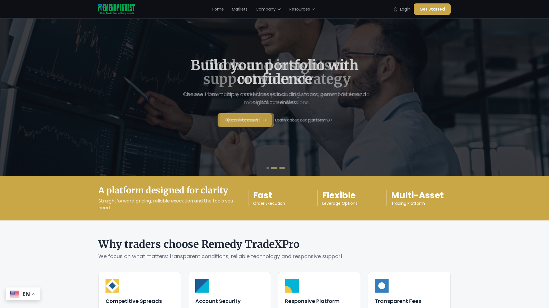 Screenshot of nexusmultiasset.com