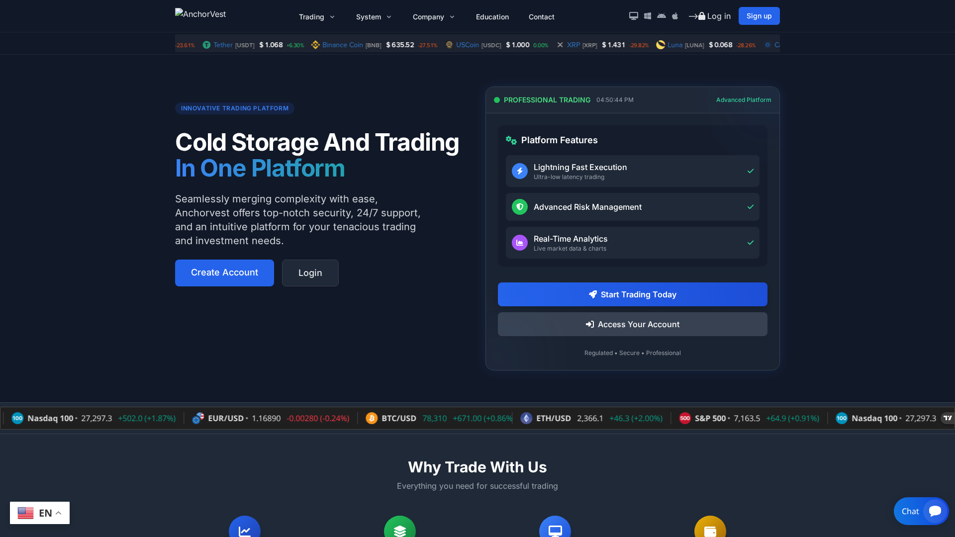 Screenshot of anchorvest.pro