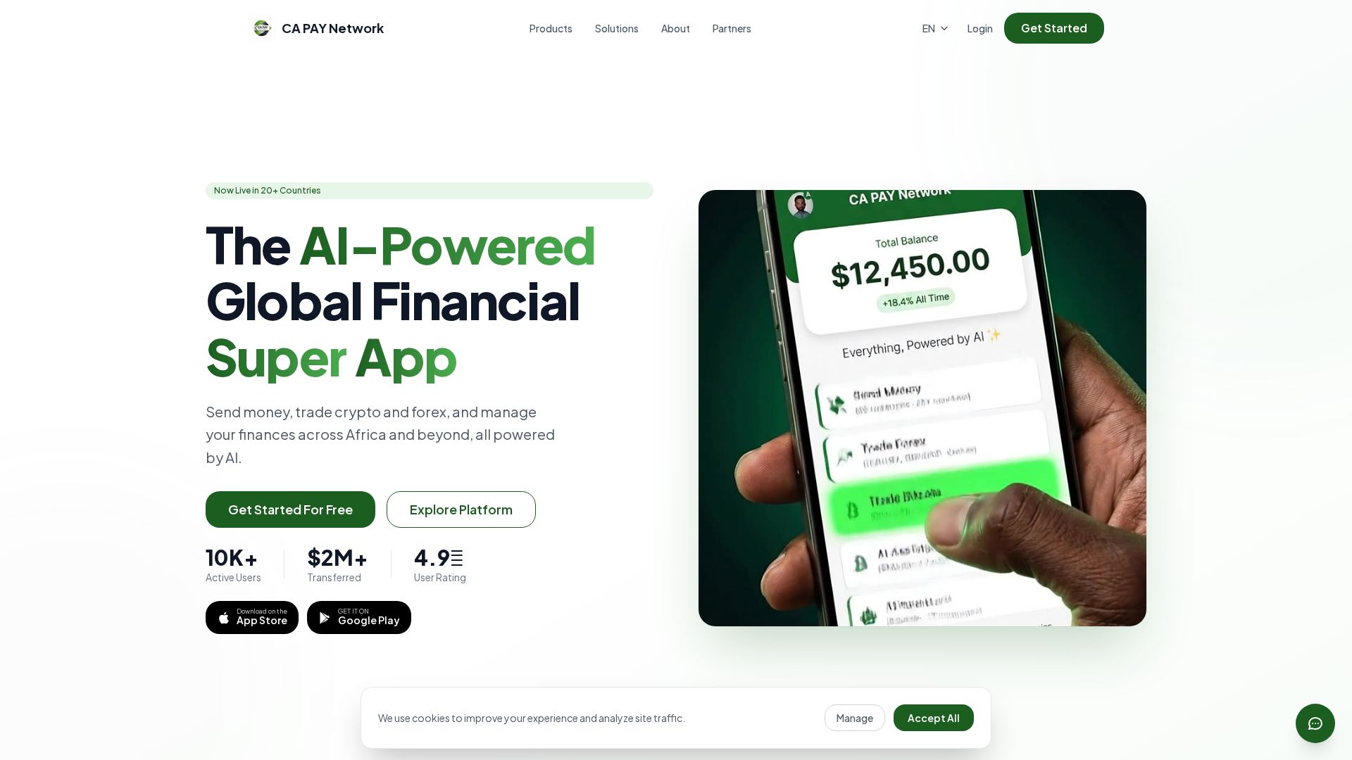 Screenshot of capayglobal.com
