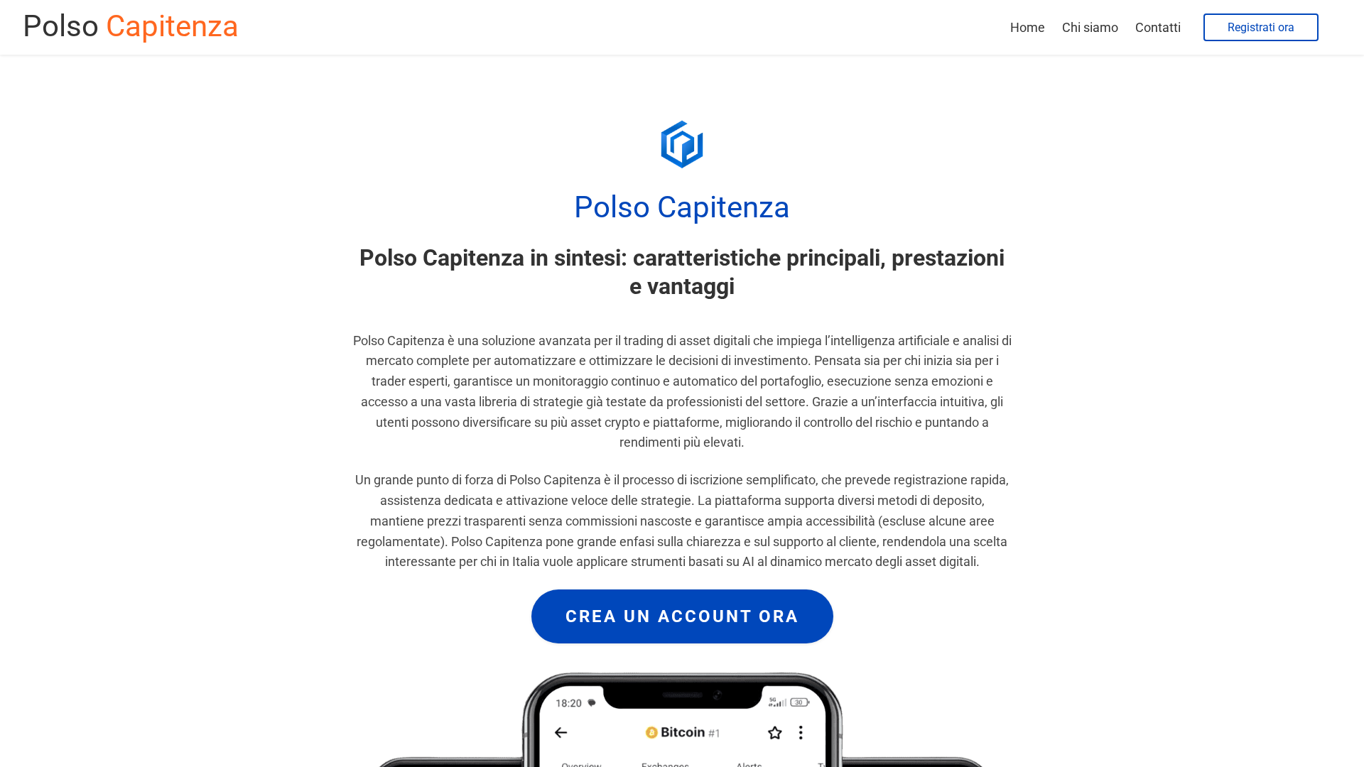 Screenshot of polsocapitenzaai.com