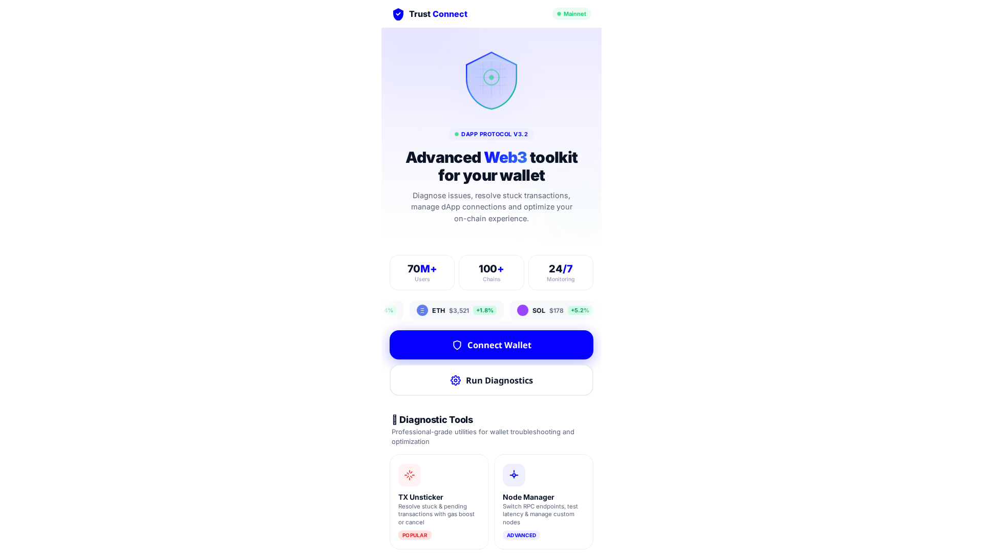 Screenshot of trustconnect.gl