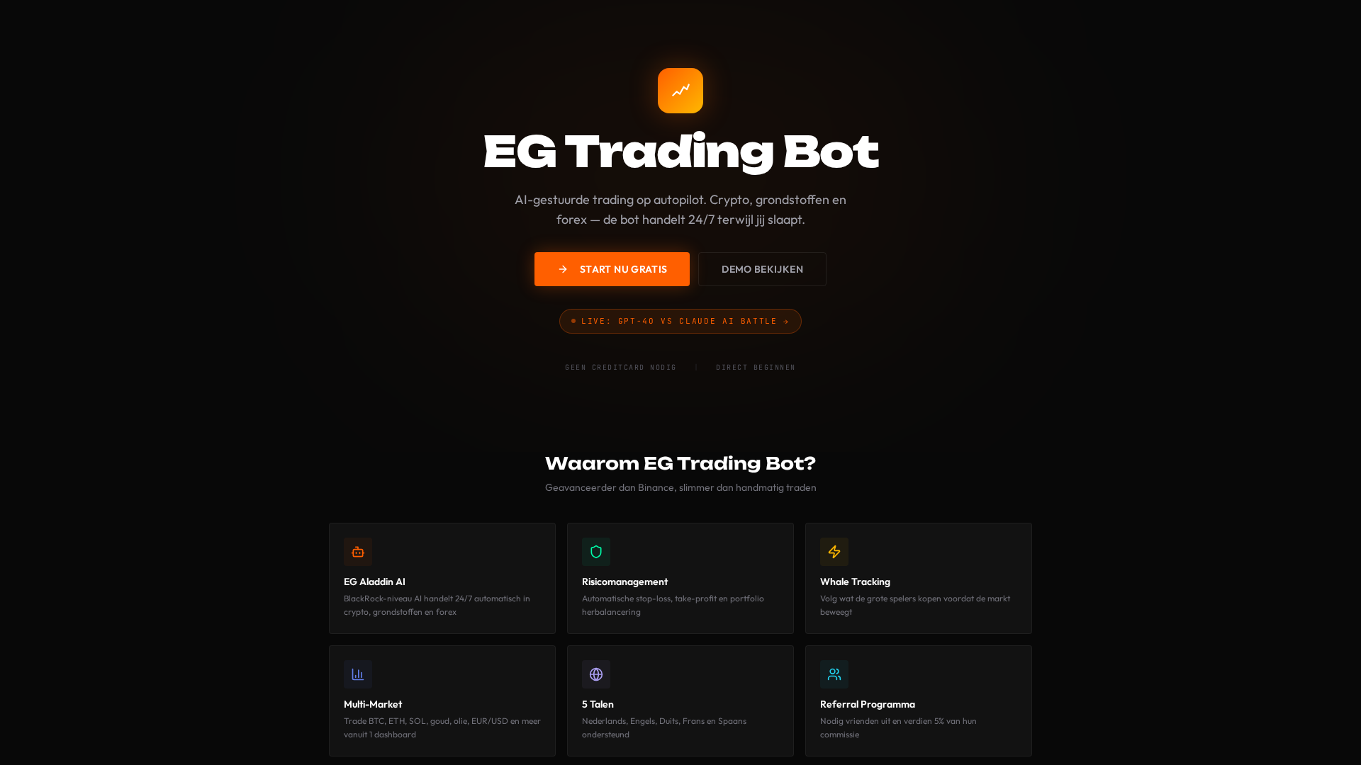 Screenshot of egtradingbot.com