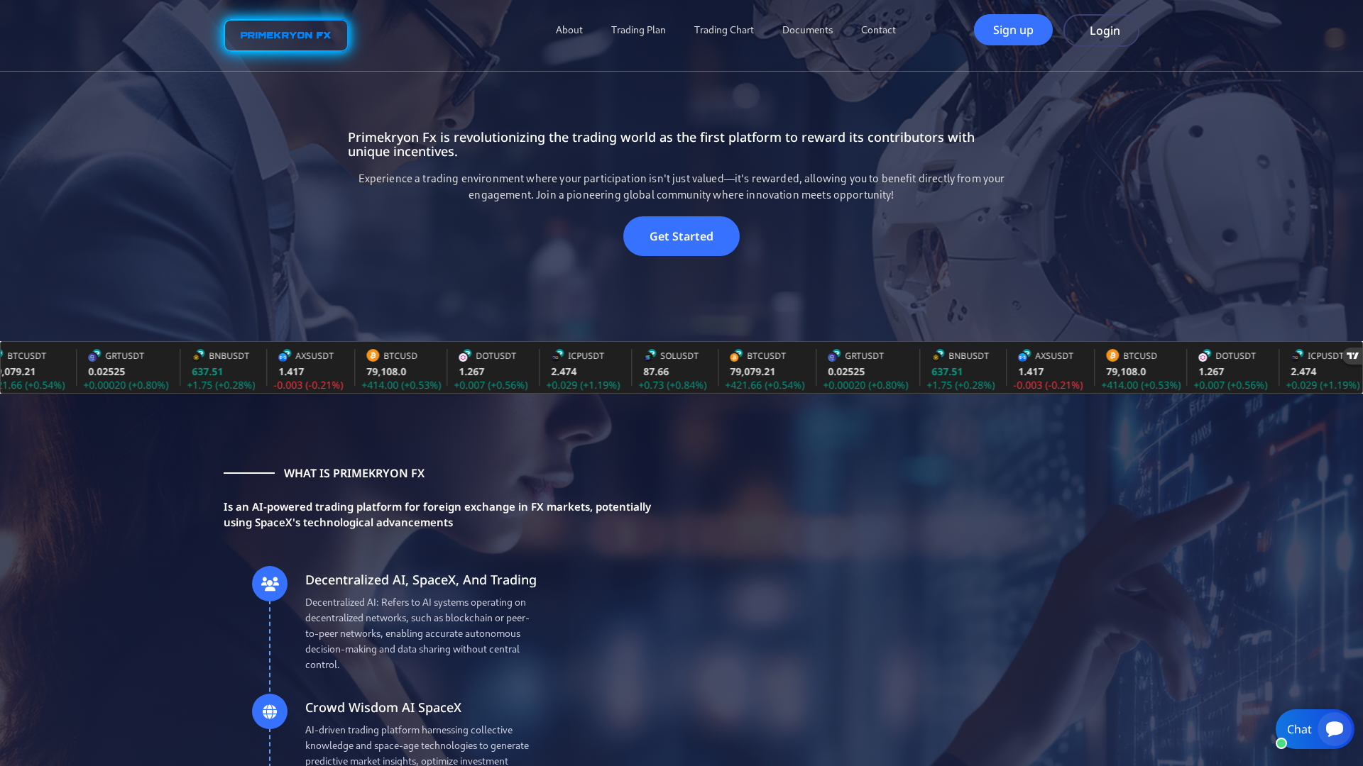 Screenshot of primekryonfx.com