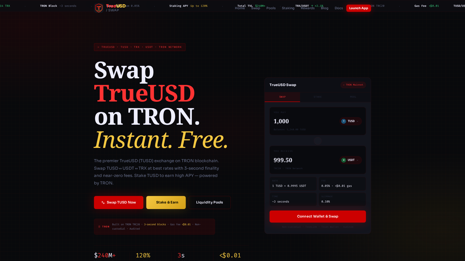 Screenshot of trueusd-swap.xyz