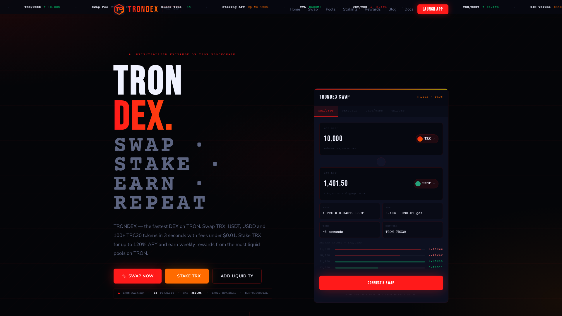Screenshot of trondex.shop