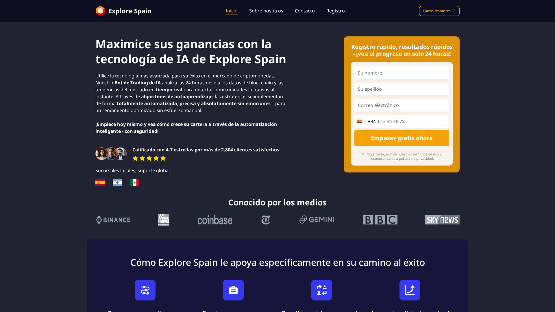 Screenshot of explore-spain.es