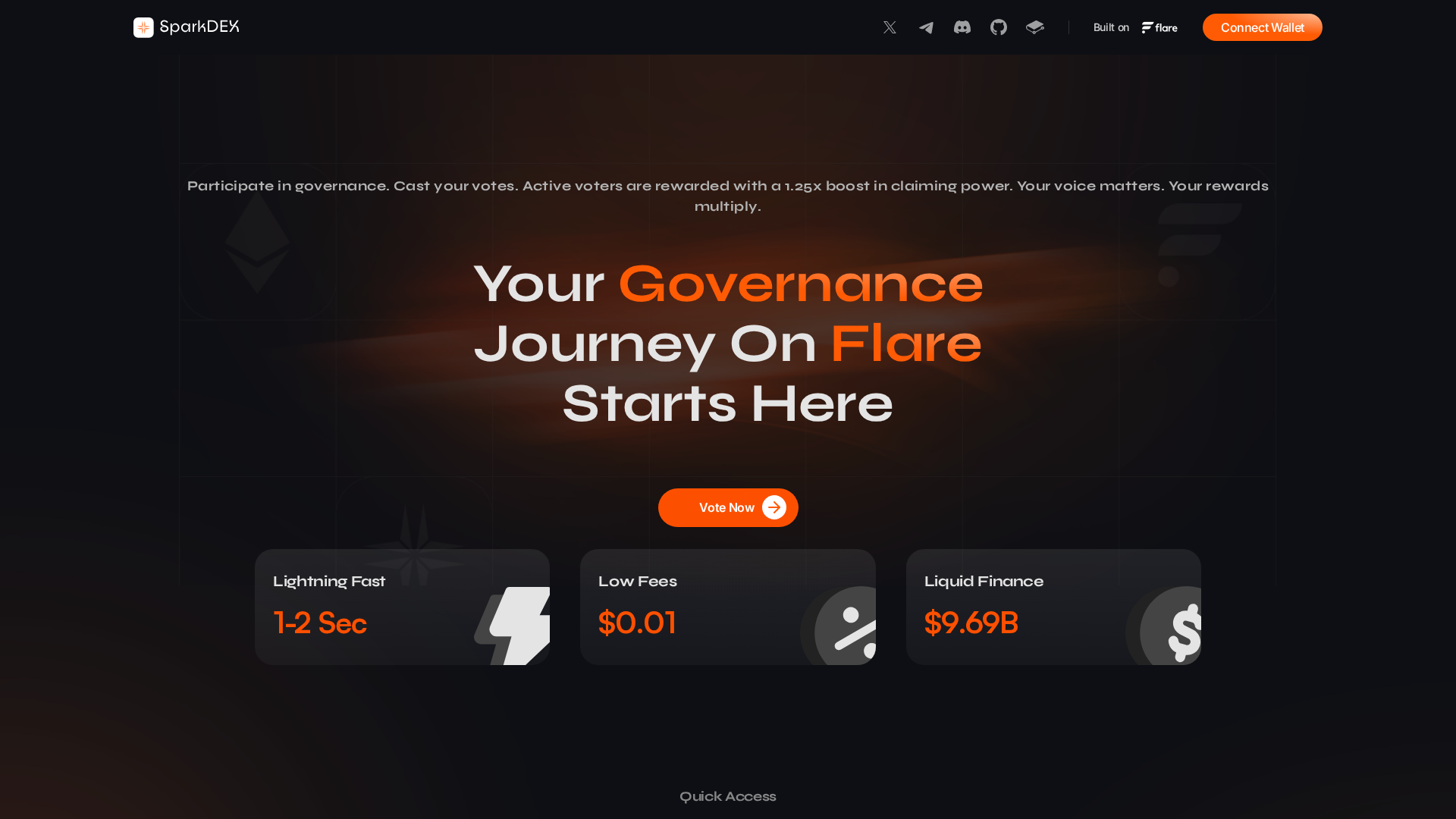 Screenshot of voting-sparkdex.com