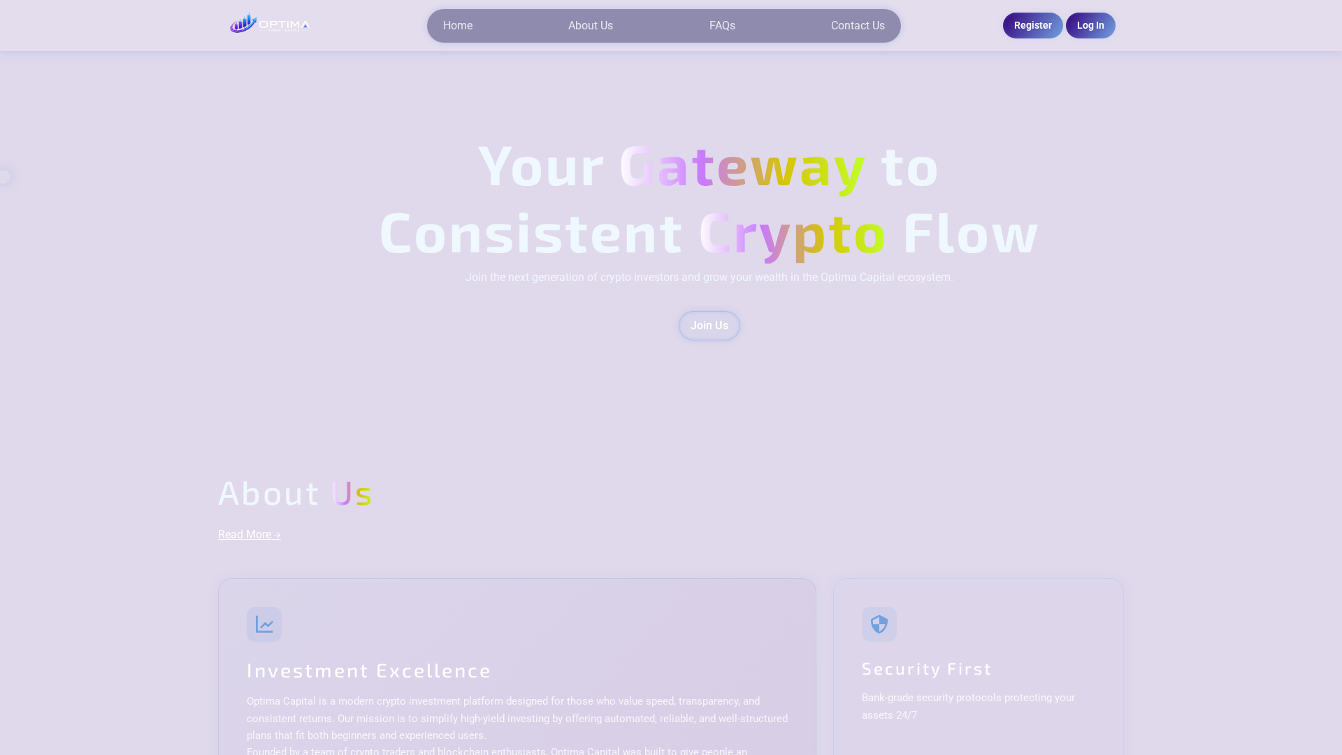 Screenshot of optimacapital.app