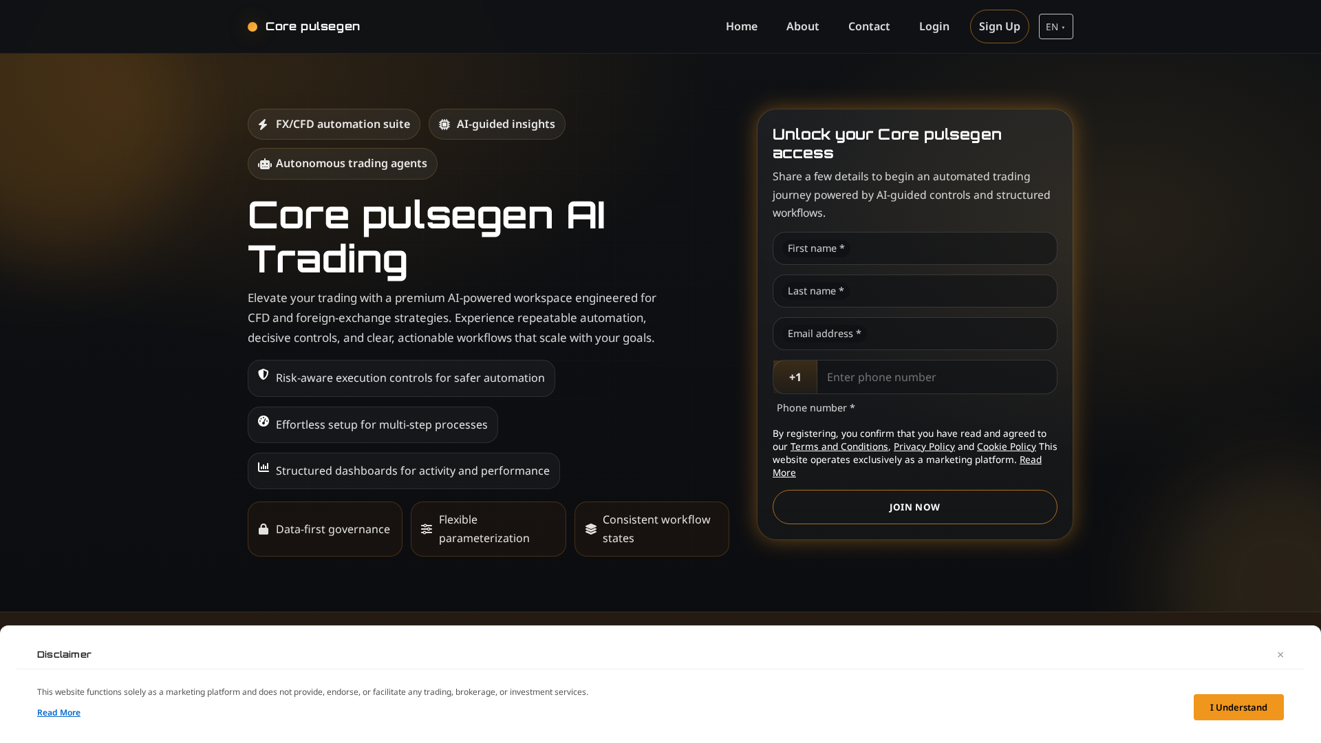 Screenshot of corepulsegen.pro