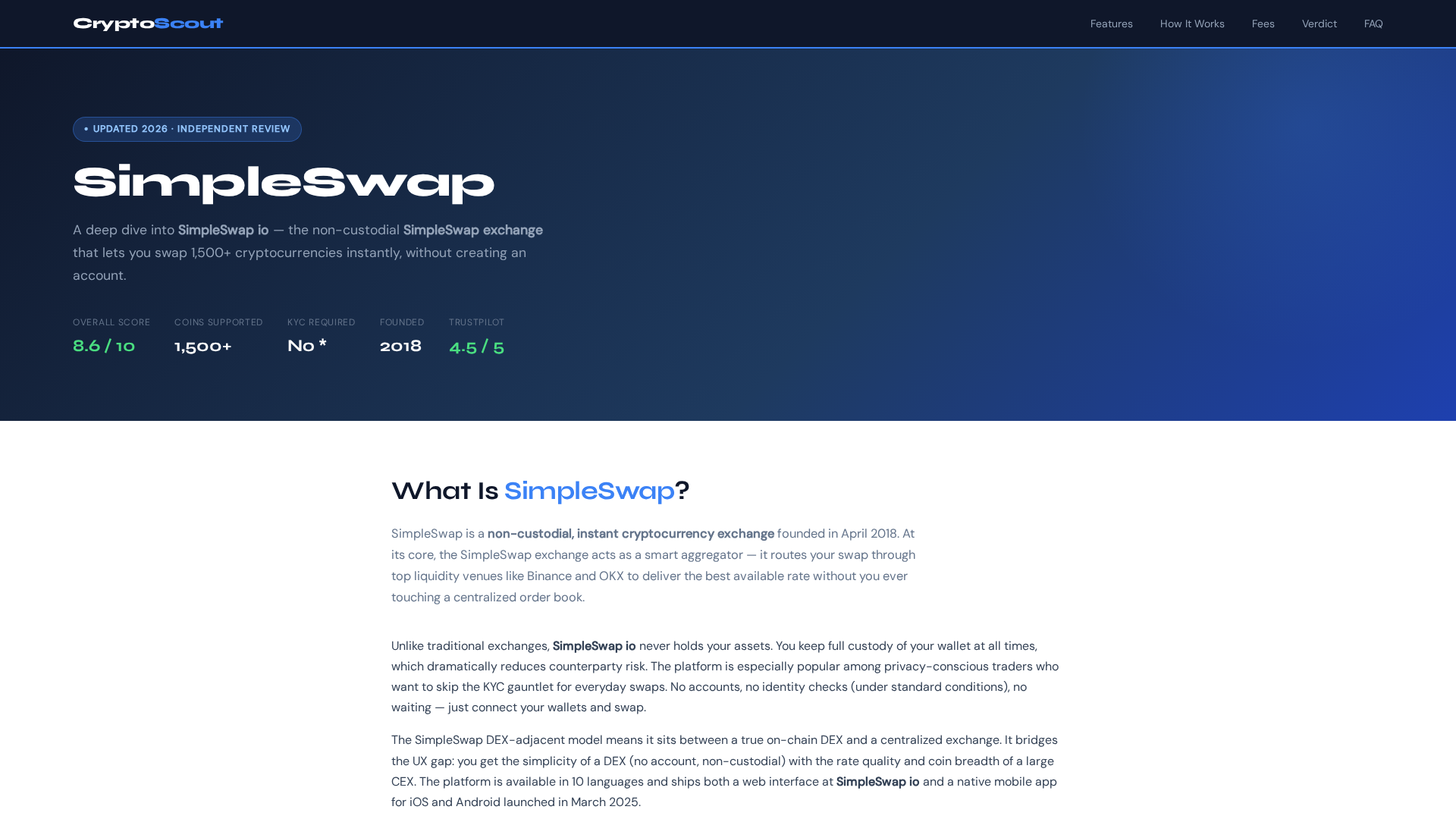 Screenshot of s-impleswap.org