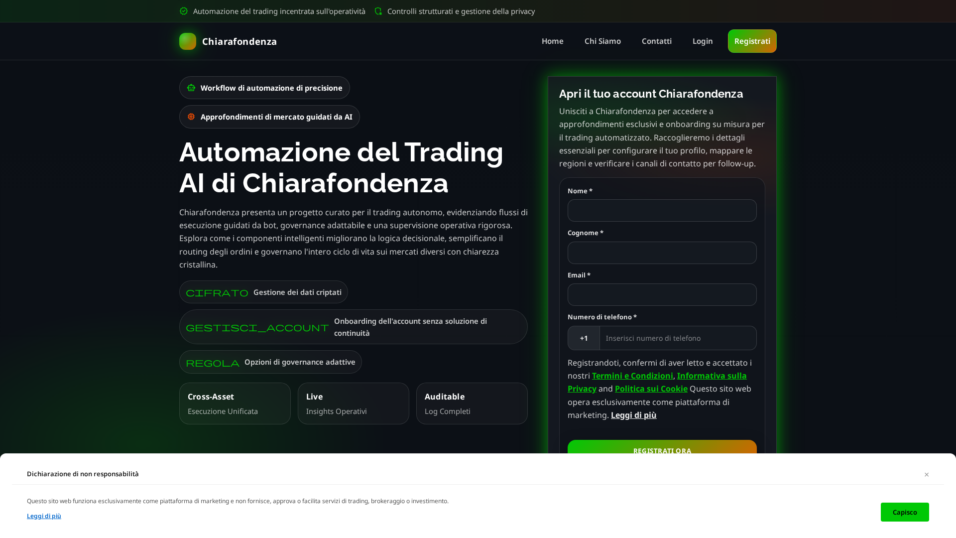 Screenshot of chiarafondenza.pro