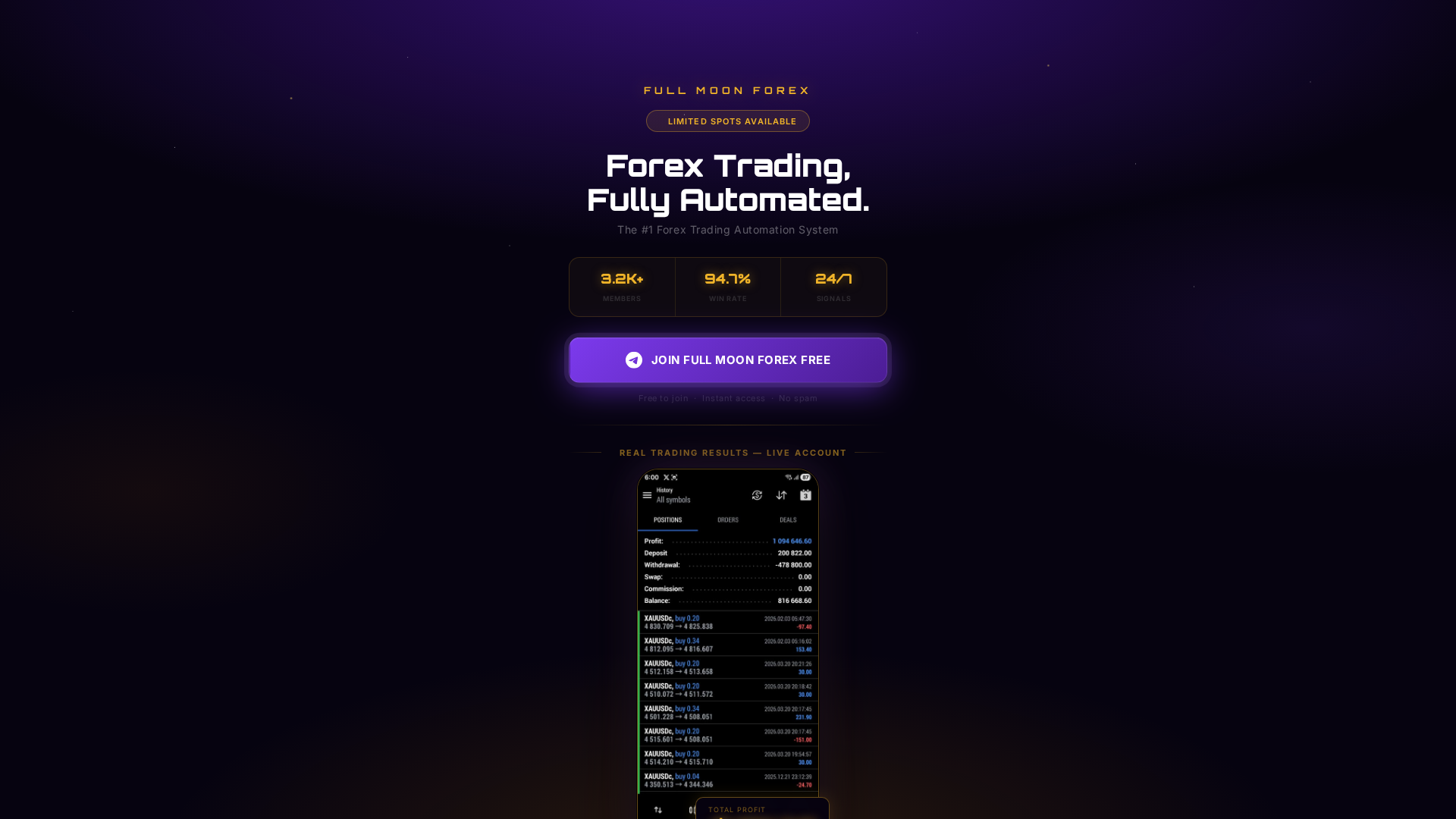 Screenshot of botfxnation.top