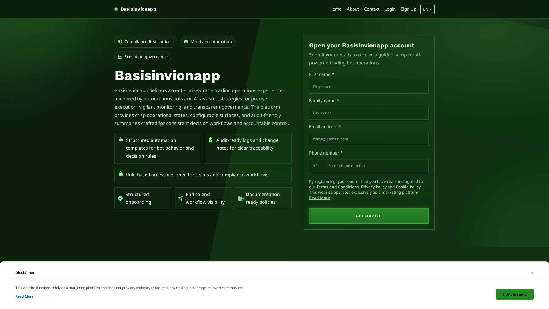 Screenshot of basisinvionapp.pro