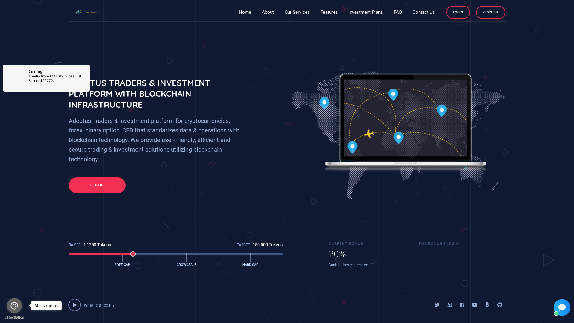 Screenshot of adeptustraders.live