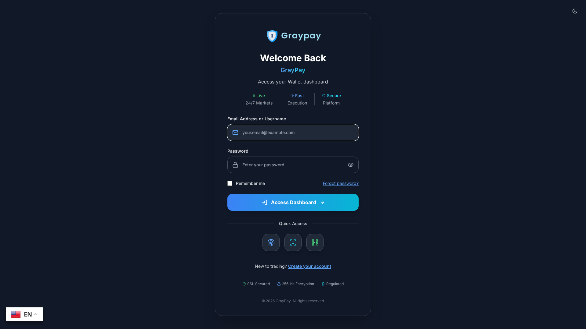 Screenshot of graypaywallet.live