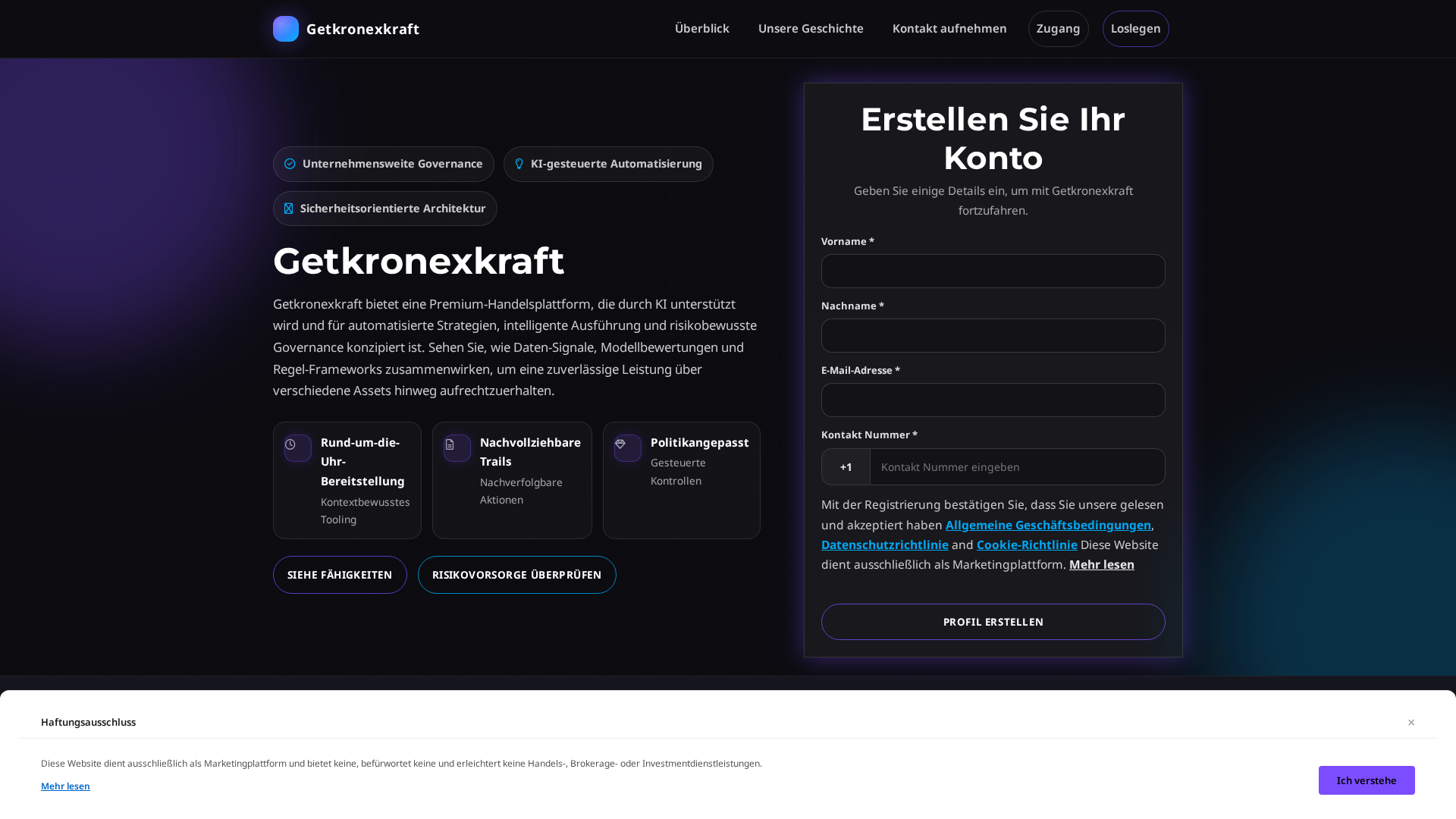 Screenshot of getkronexkraft.digital