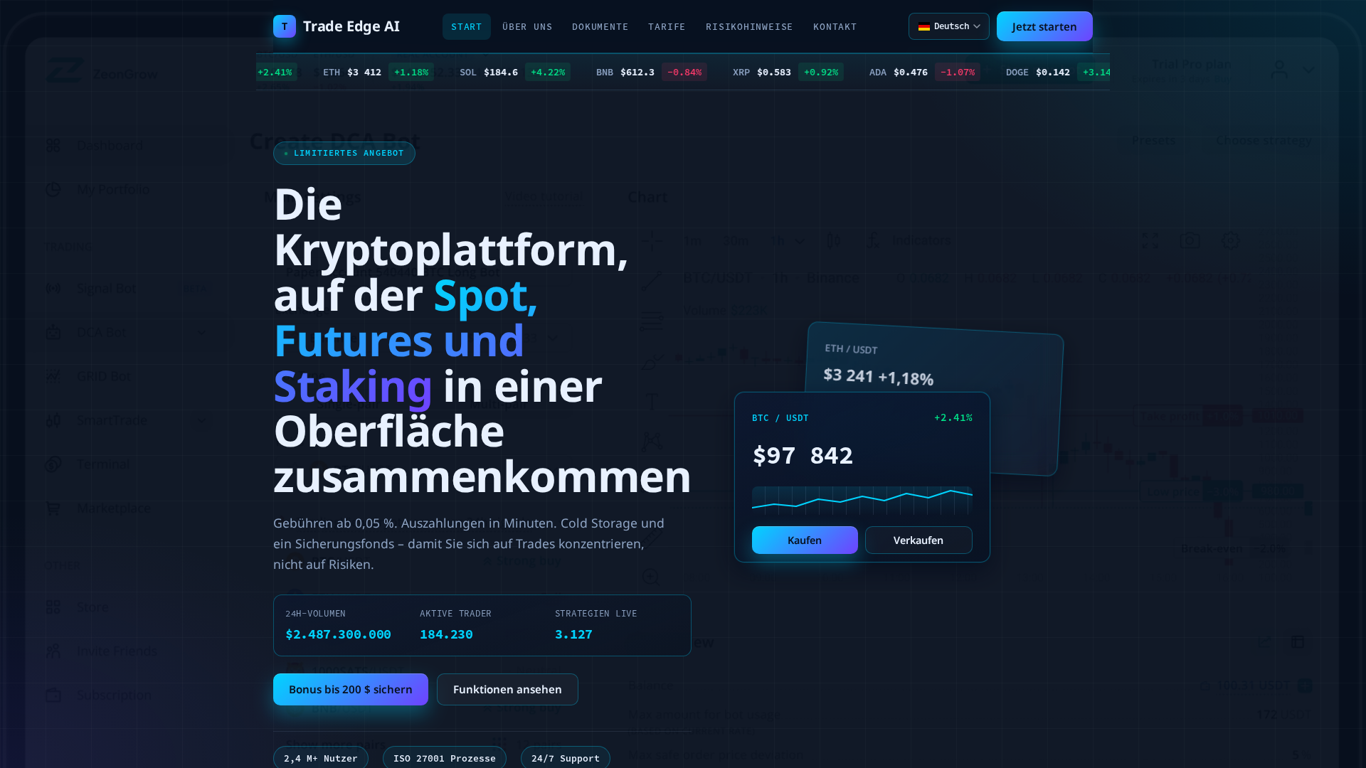 Screenshot of trade-edge-ai-official.net