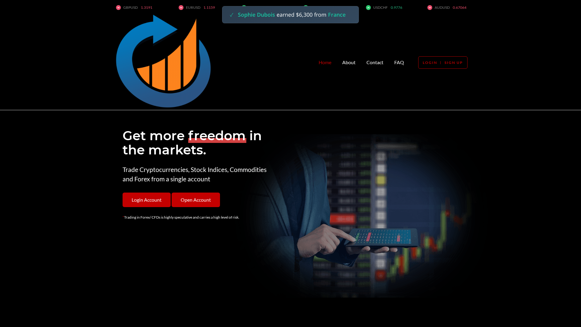 Screenshot of globalliquiditypro.com
