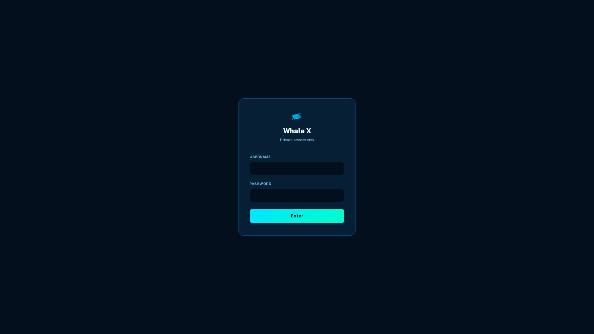 Screenshot of whalex.online