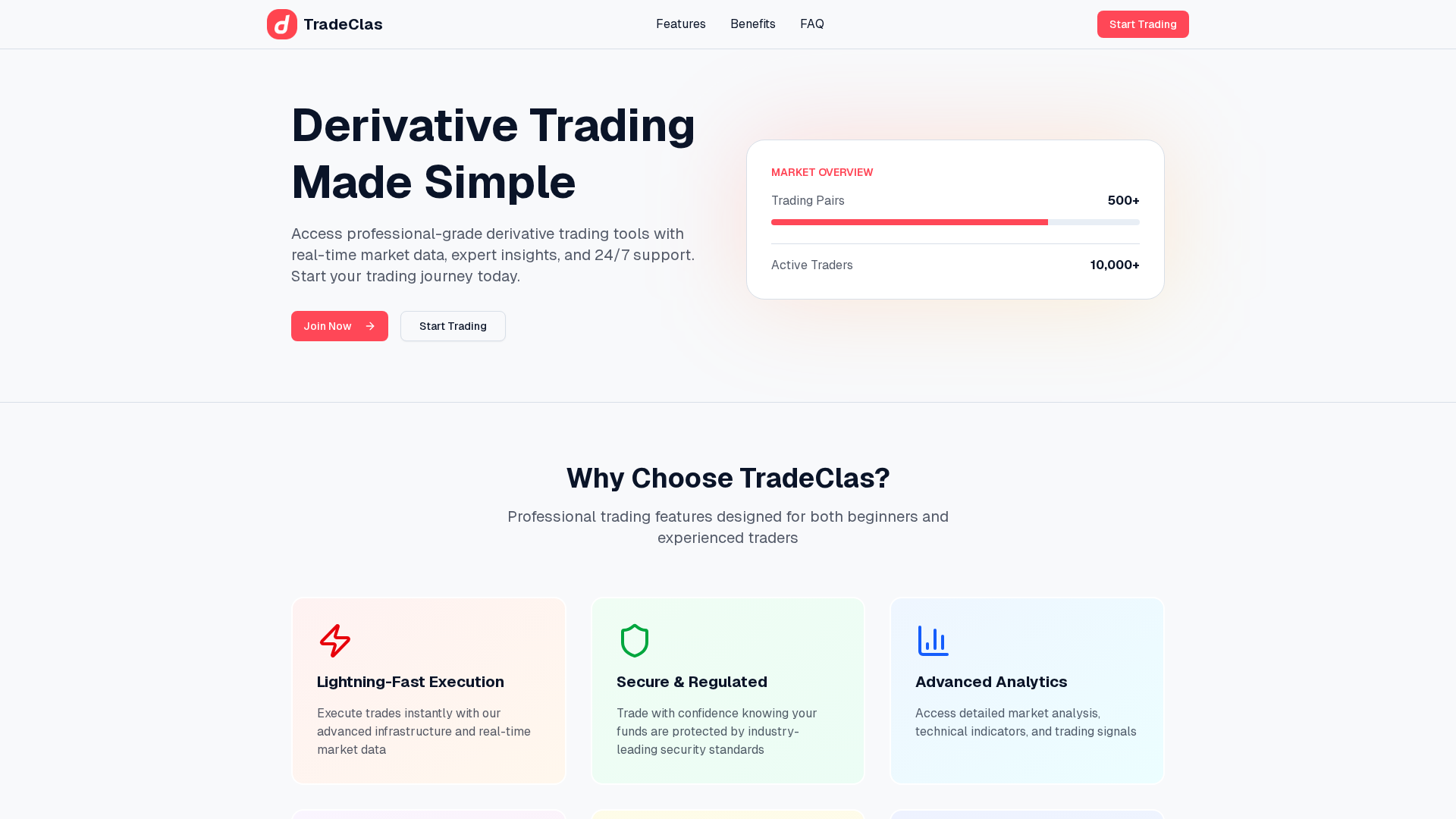 Screenshot of tradeclas.site