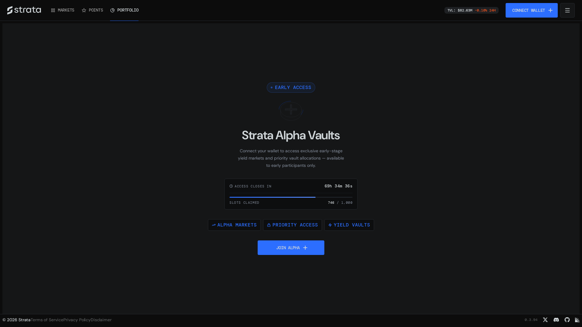 Screenshot of stratavaults.pro