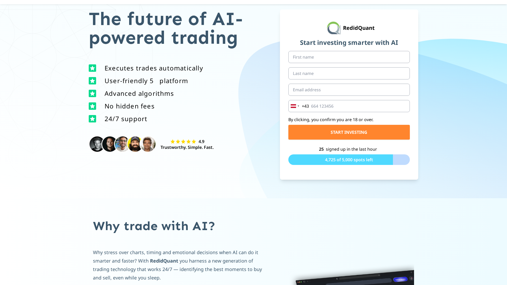 Screenshot of redidquant.pro