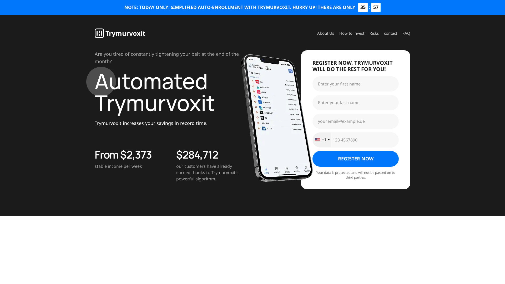 Screenshot of trymurvoxittrade.com
