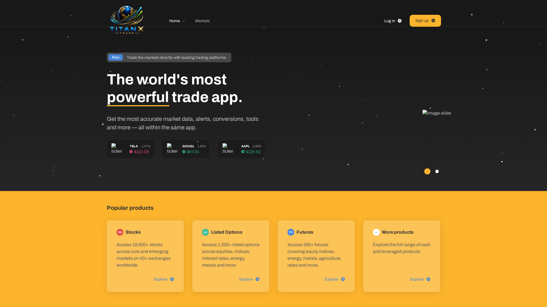 Screenshot of titanxtrade.org