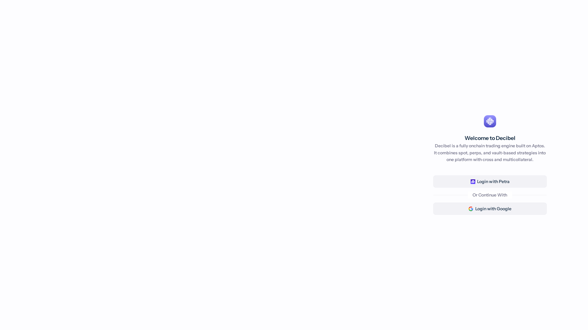 Screenshot of decibel-trade.click