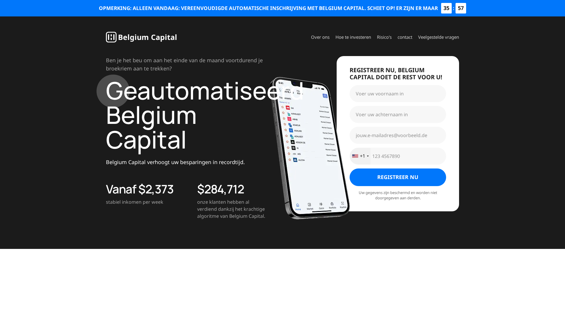 Screenshot of belgiumcapital.net