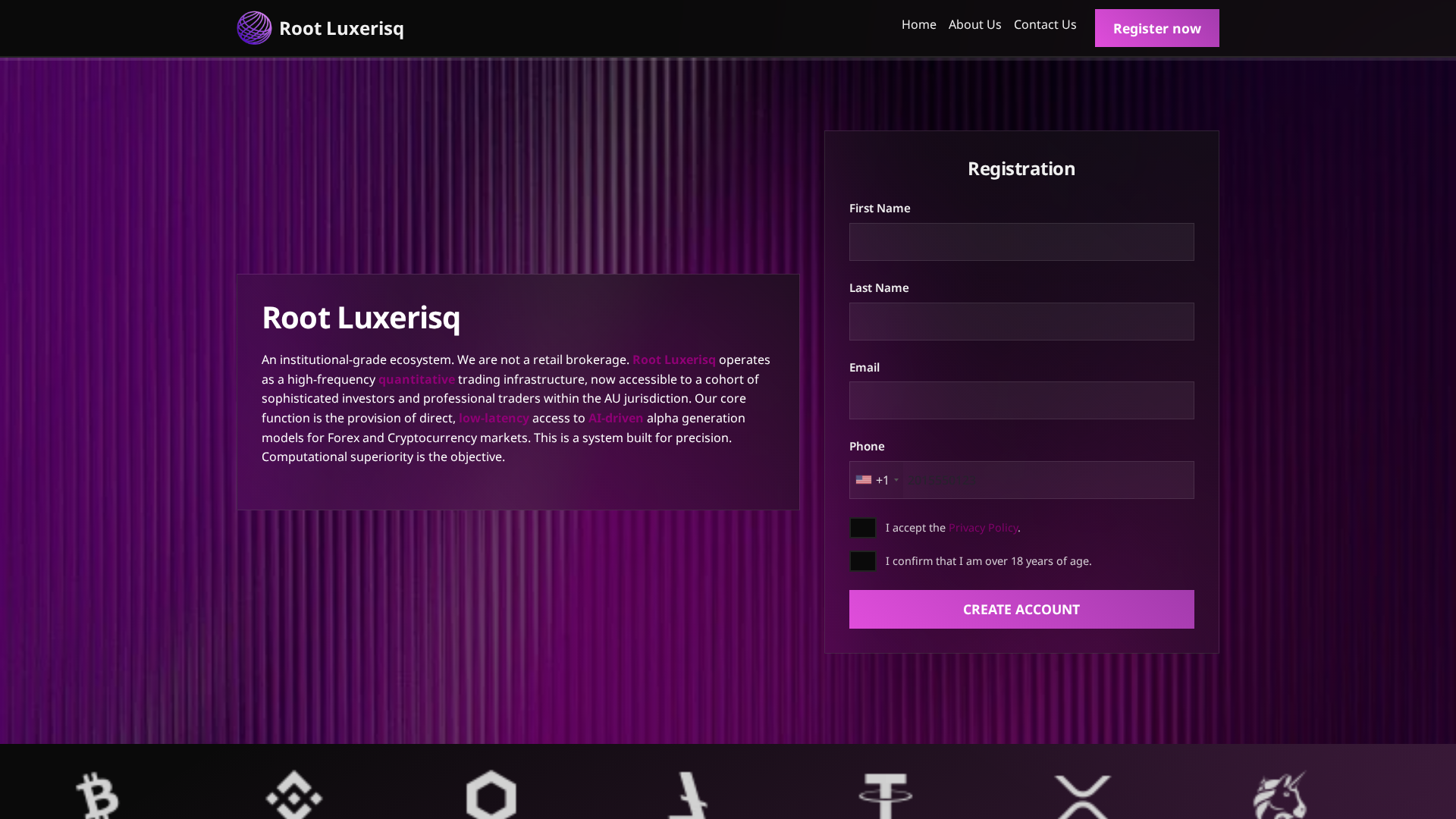 Screenshot of rootluxerisq.cloud