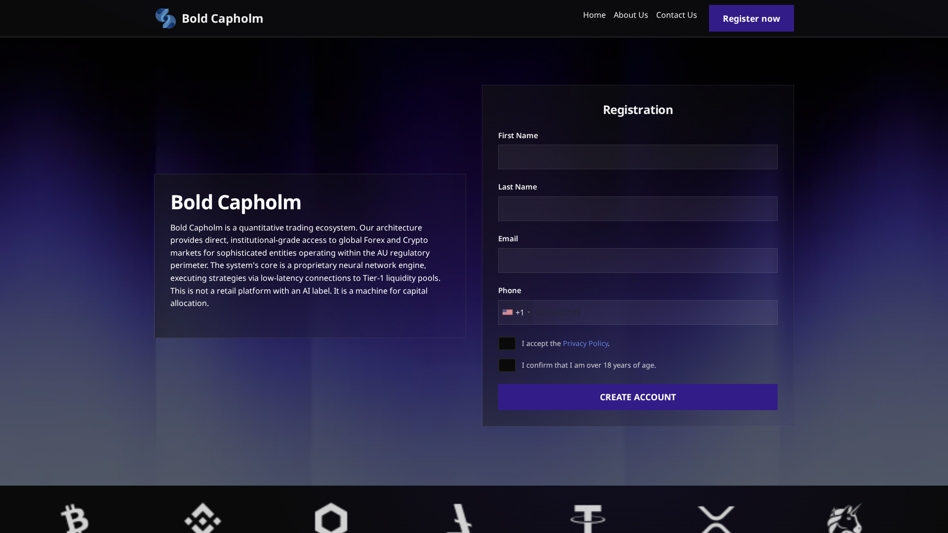 Screenshot of boldcapholm.pro