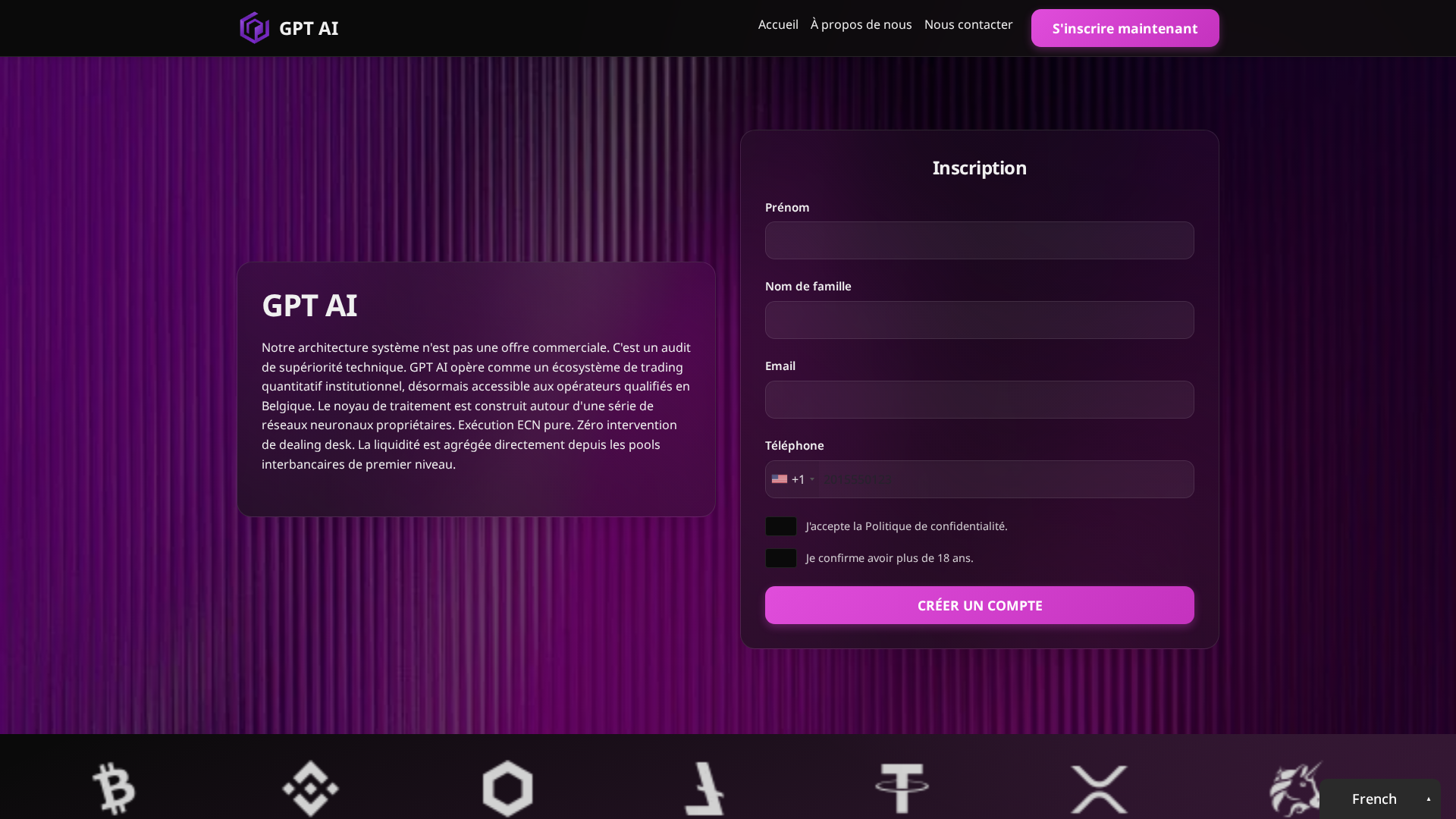 Screenshot of gptai-crypto.cloud