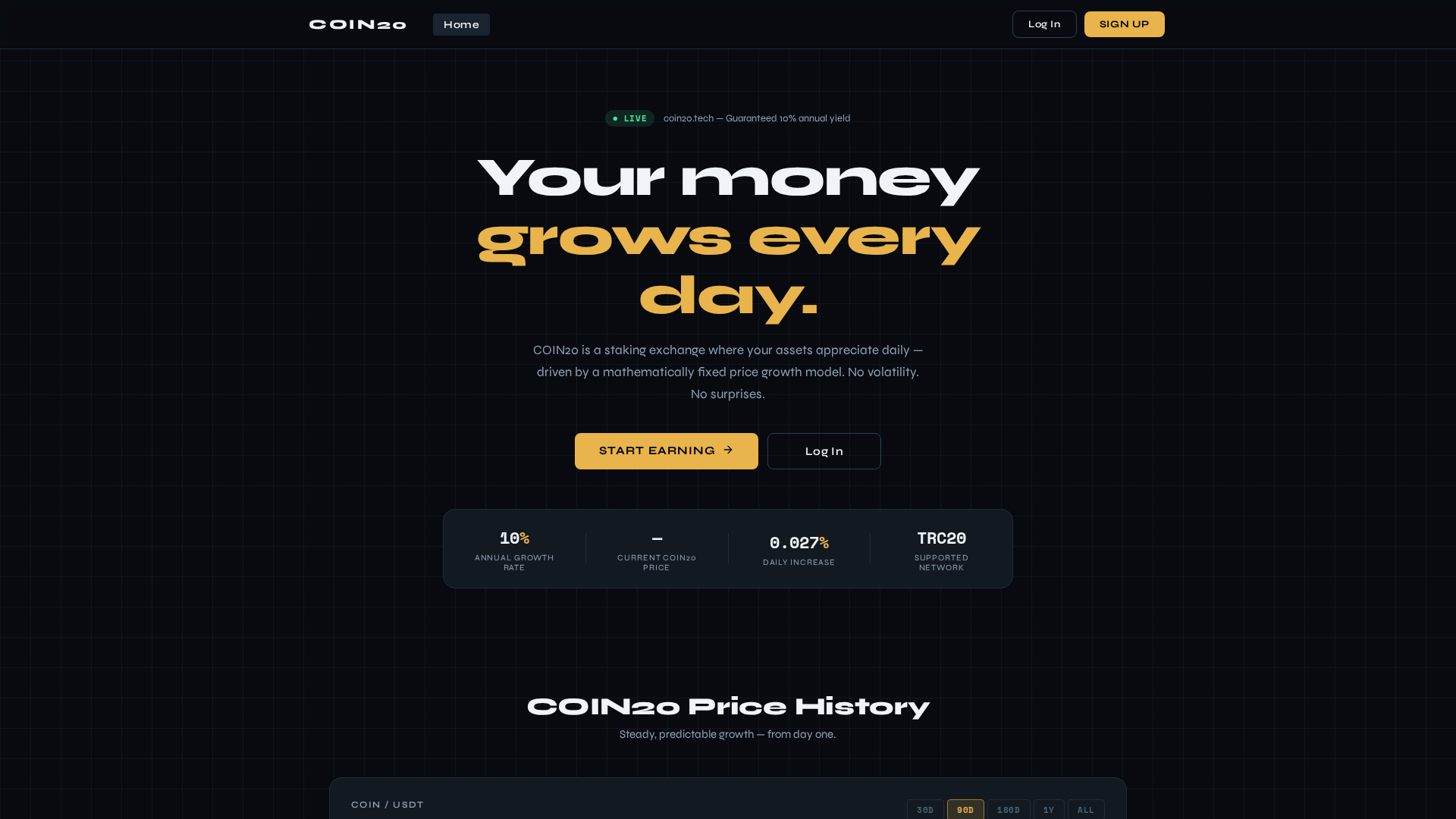 Screenshot of coin20.tech