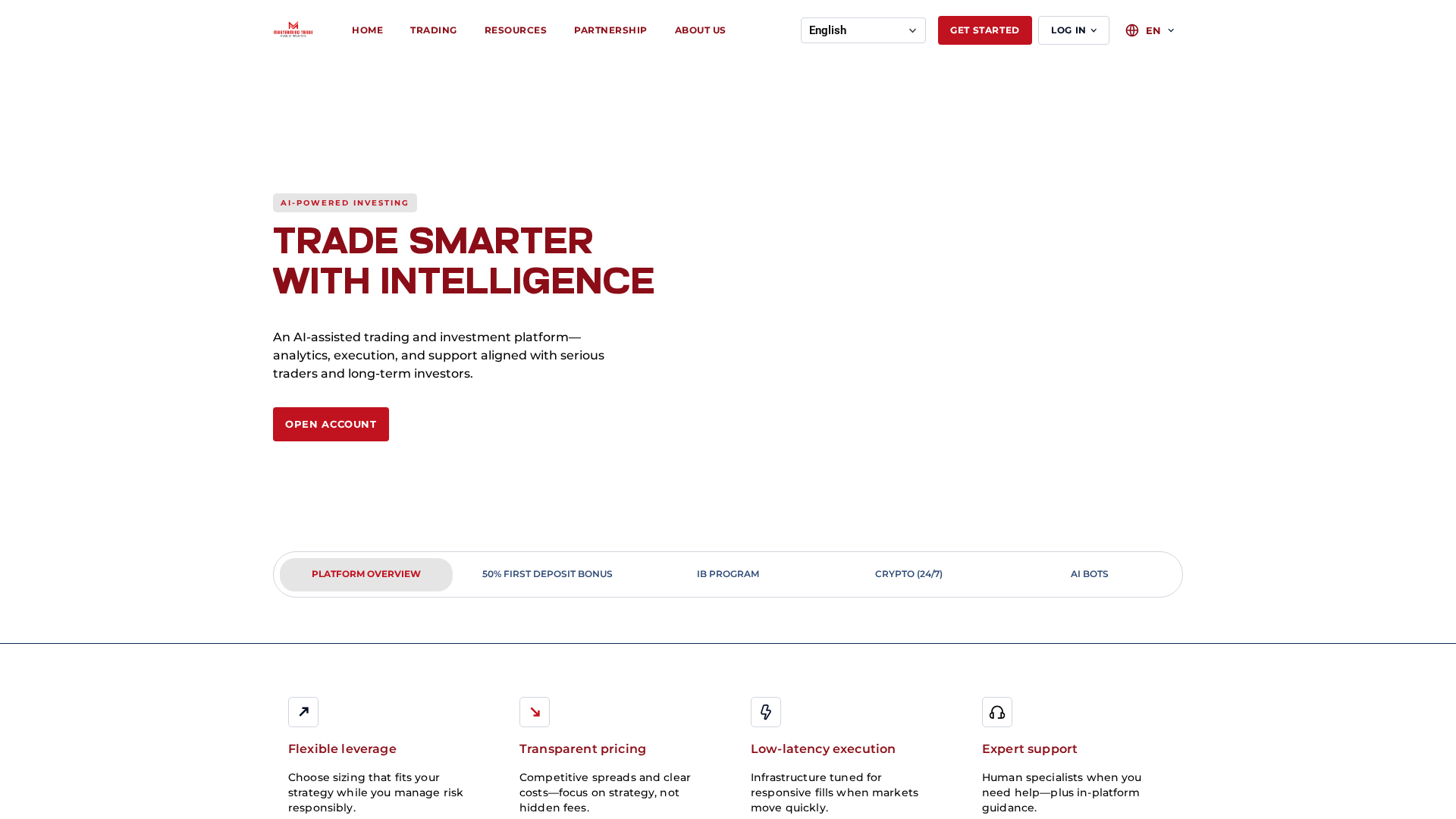 Screenshot of mastermindtrade.co.uk