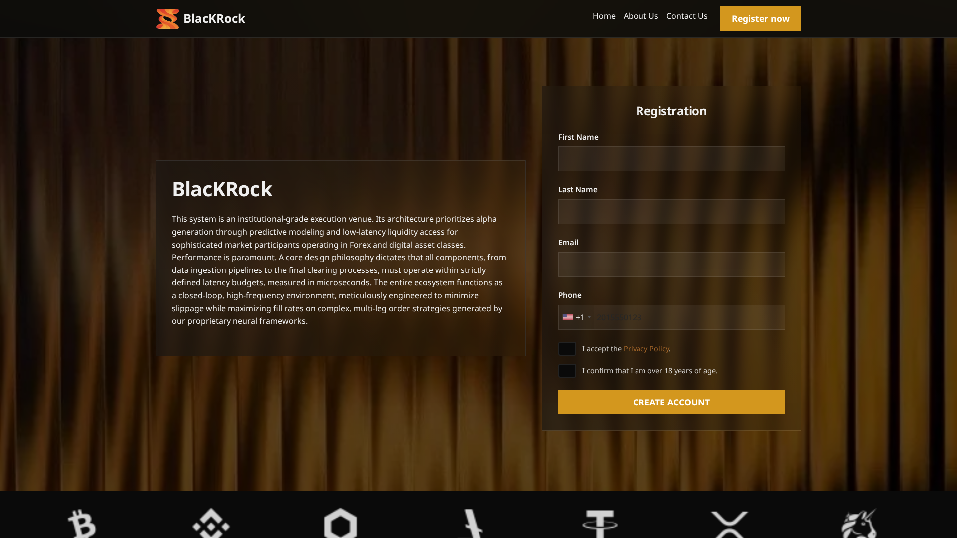 Screenshot of blackrock-crypto.pro