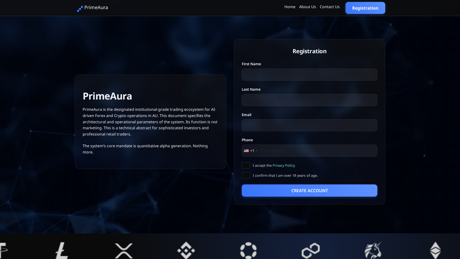 Screenshot of primeaura-crypto.pro