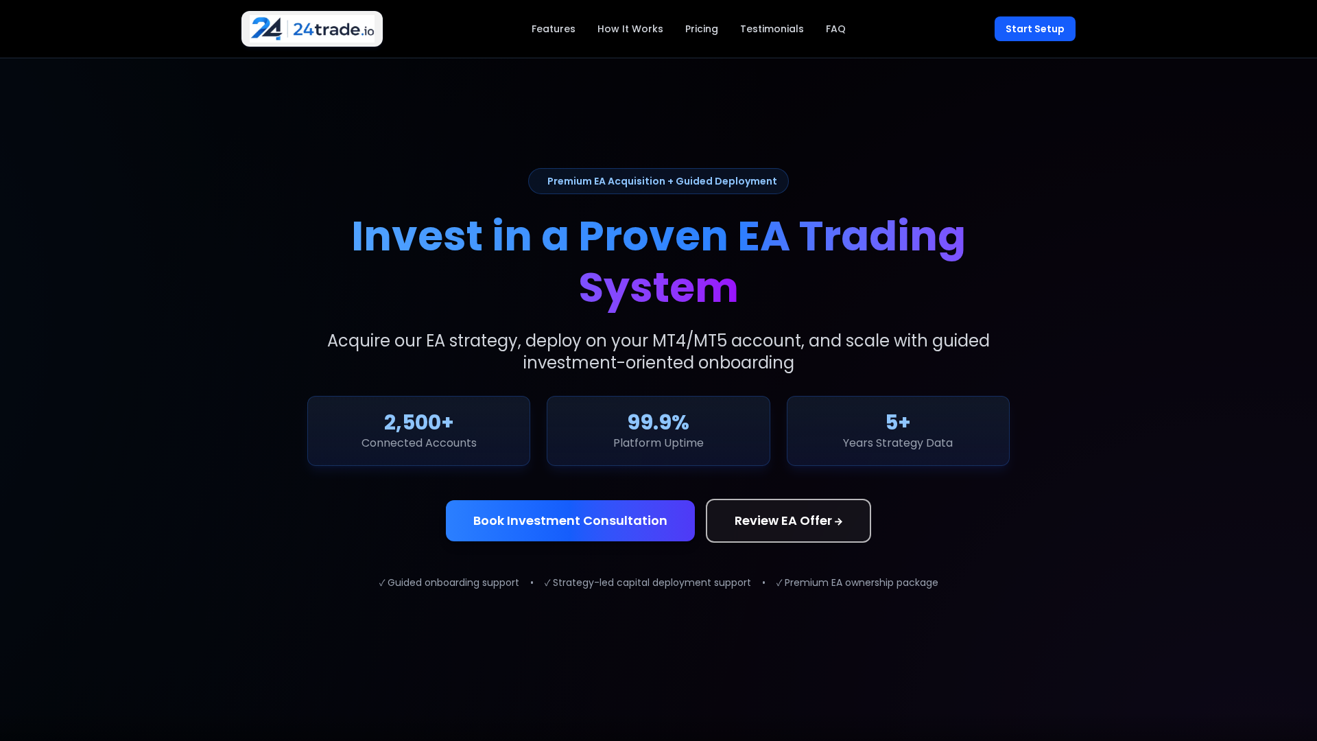 Screenshot of 24trade.io