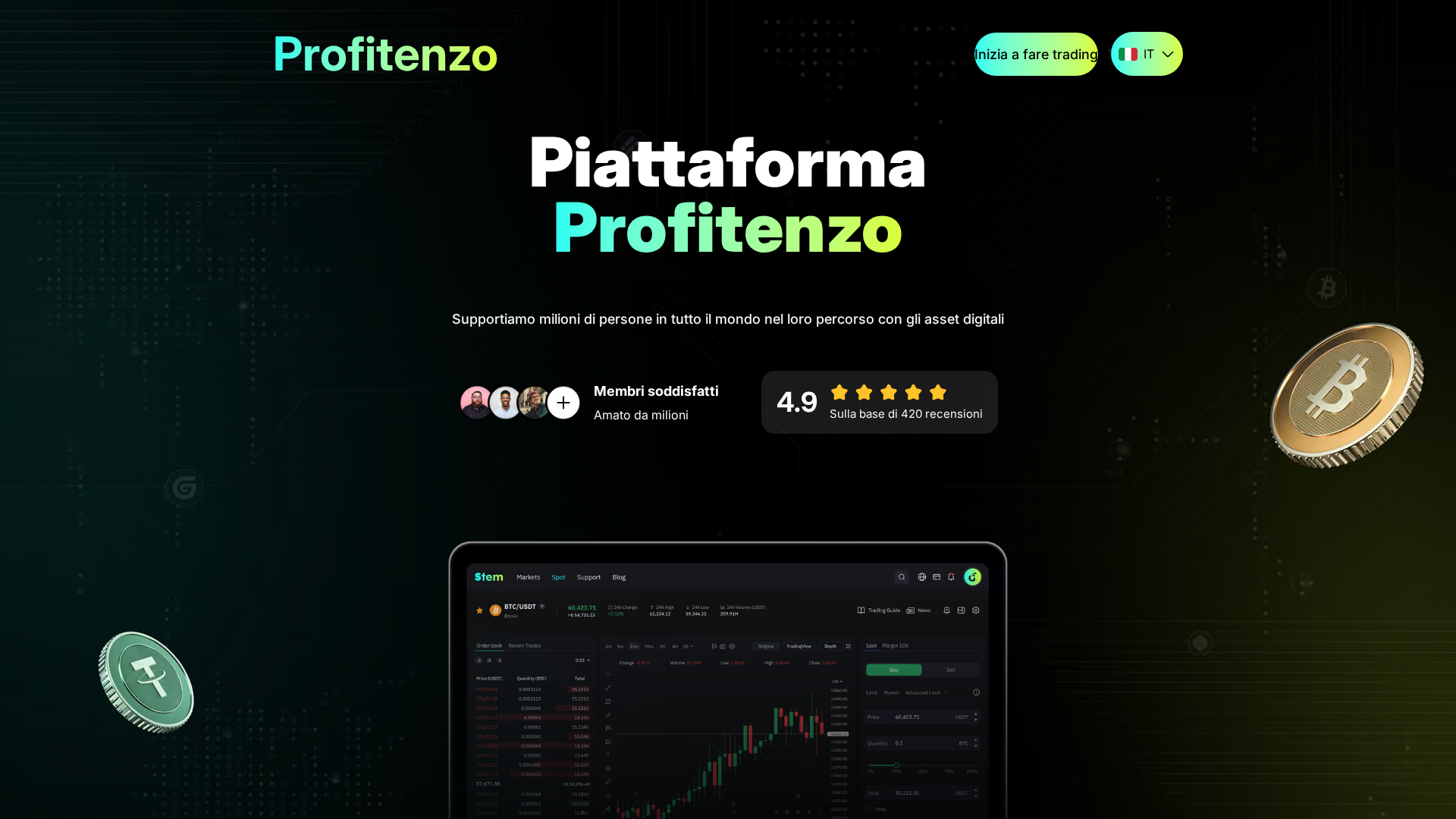 Screenshot of profitenzo.net