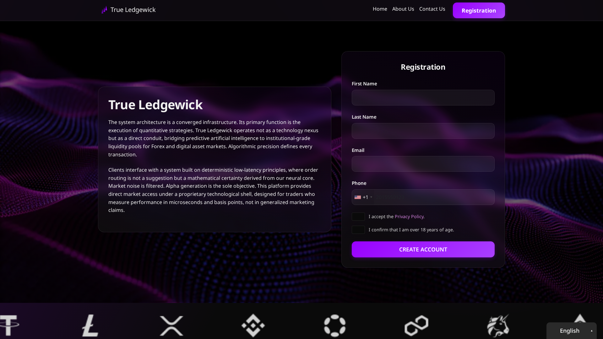 Screenshot of trueledgewick.site