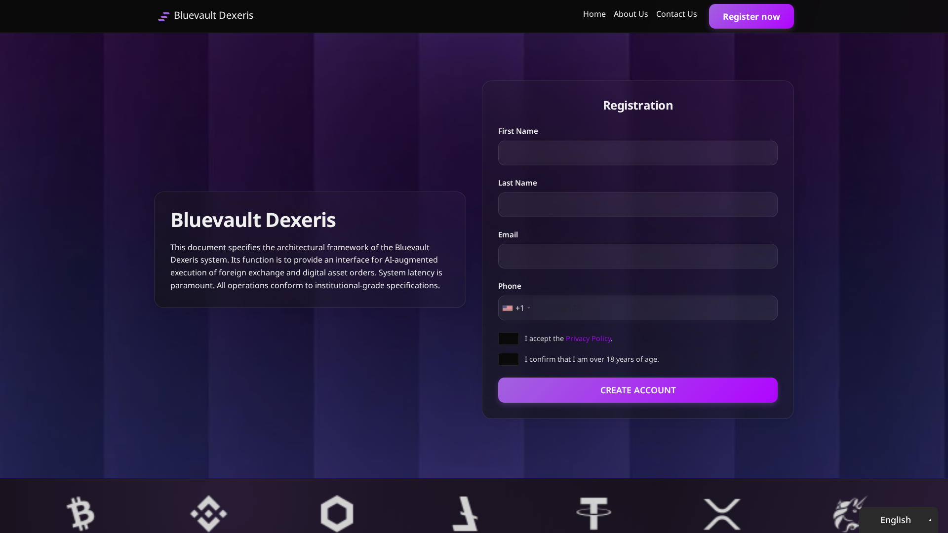 Screenshot of bluevaultdexeris.site