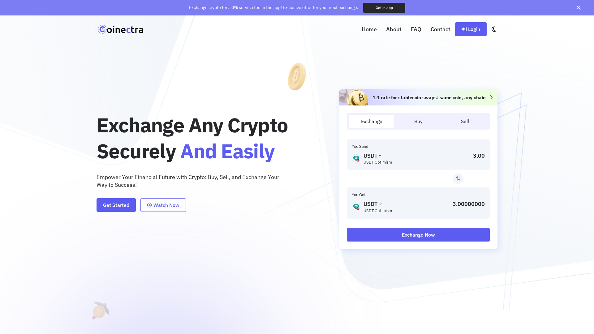 Screenshot of 263.exchange