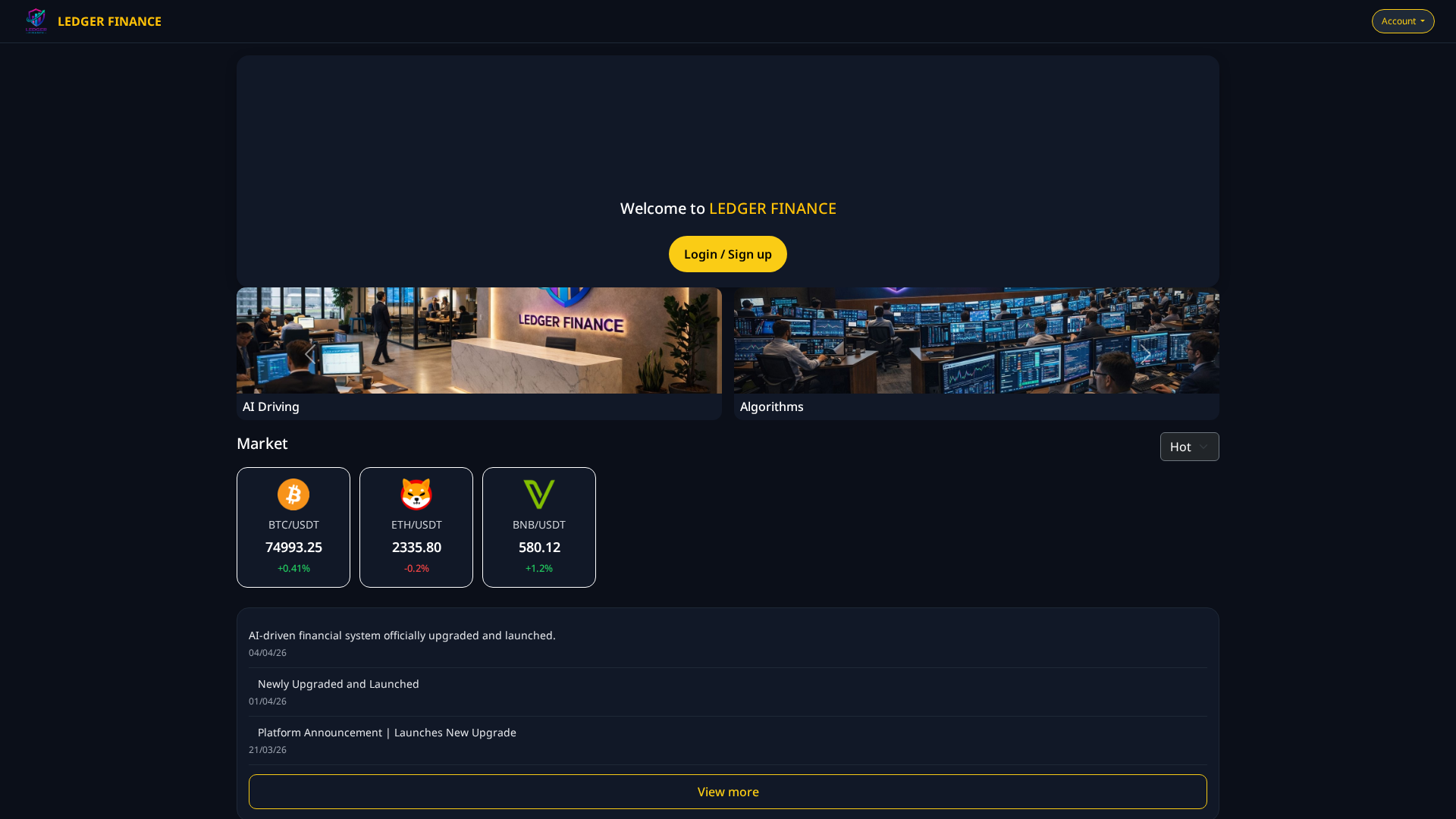 Screenshot of ledgerfinance.pro