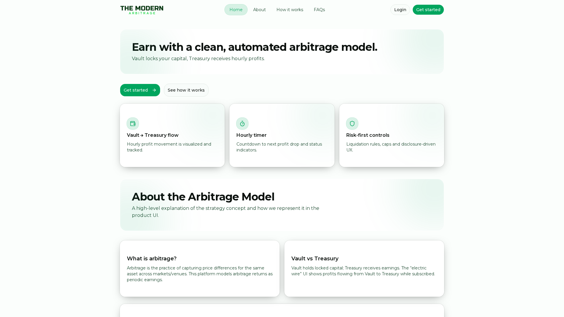 Screenshot of modernarbitrage.net