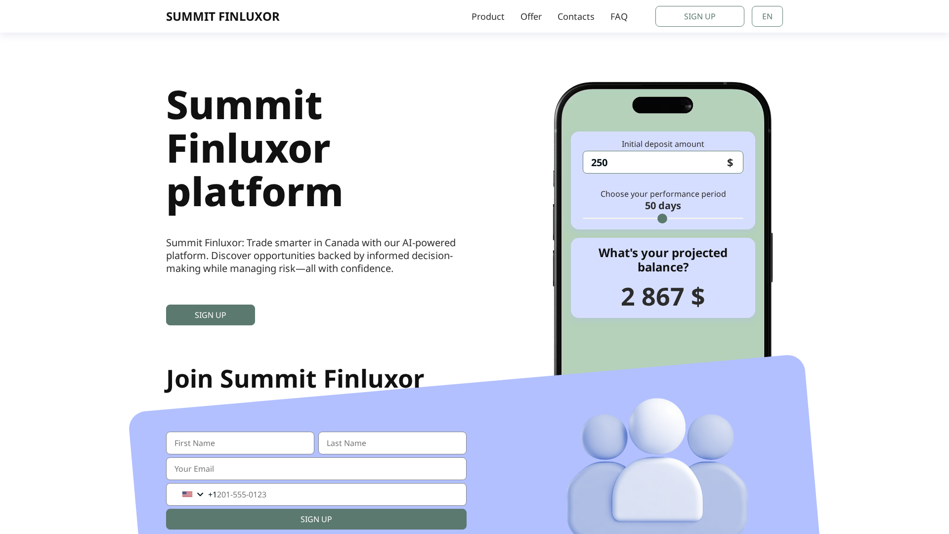 Screenshot of summit-finluxor.com