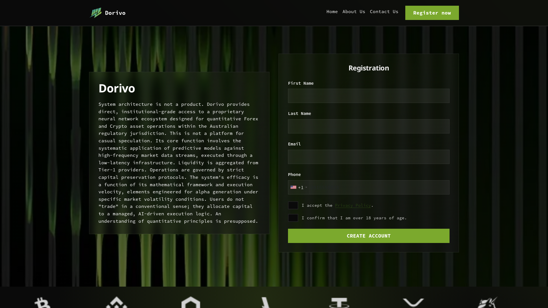 Screenshot of dorivo-crypto.cloud