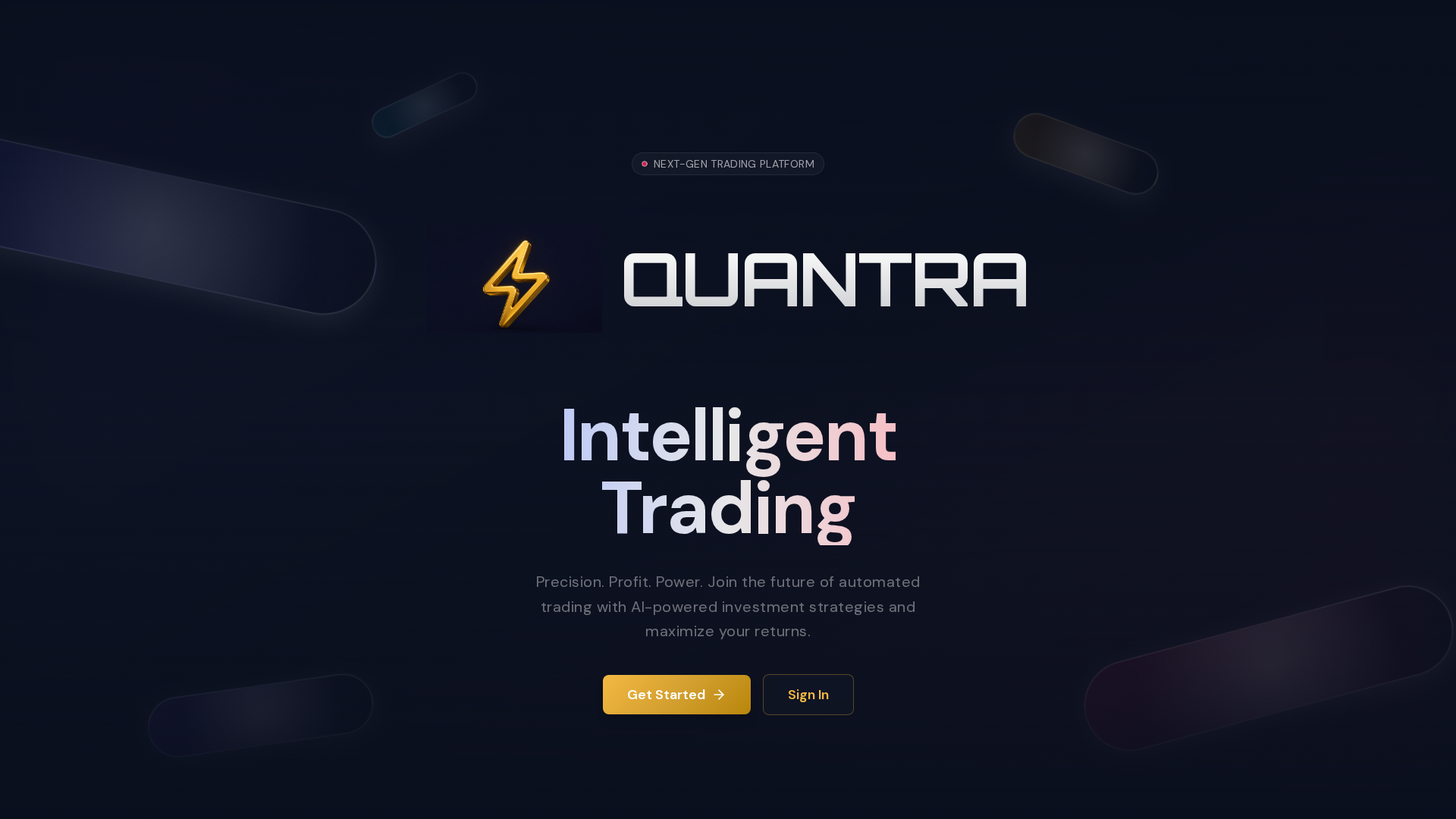 Screenshot of quantratrade.com
